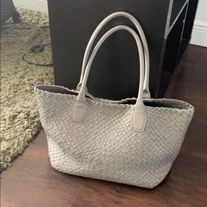 Light gray falorni italia tote bag